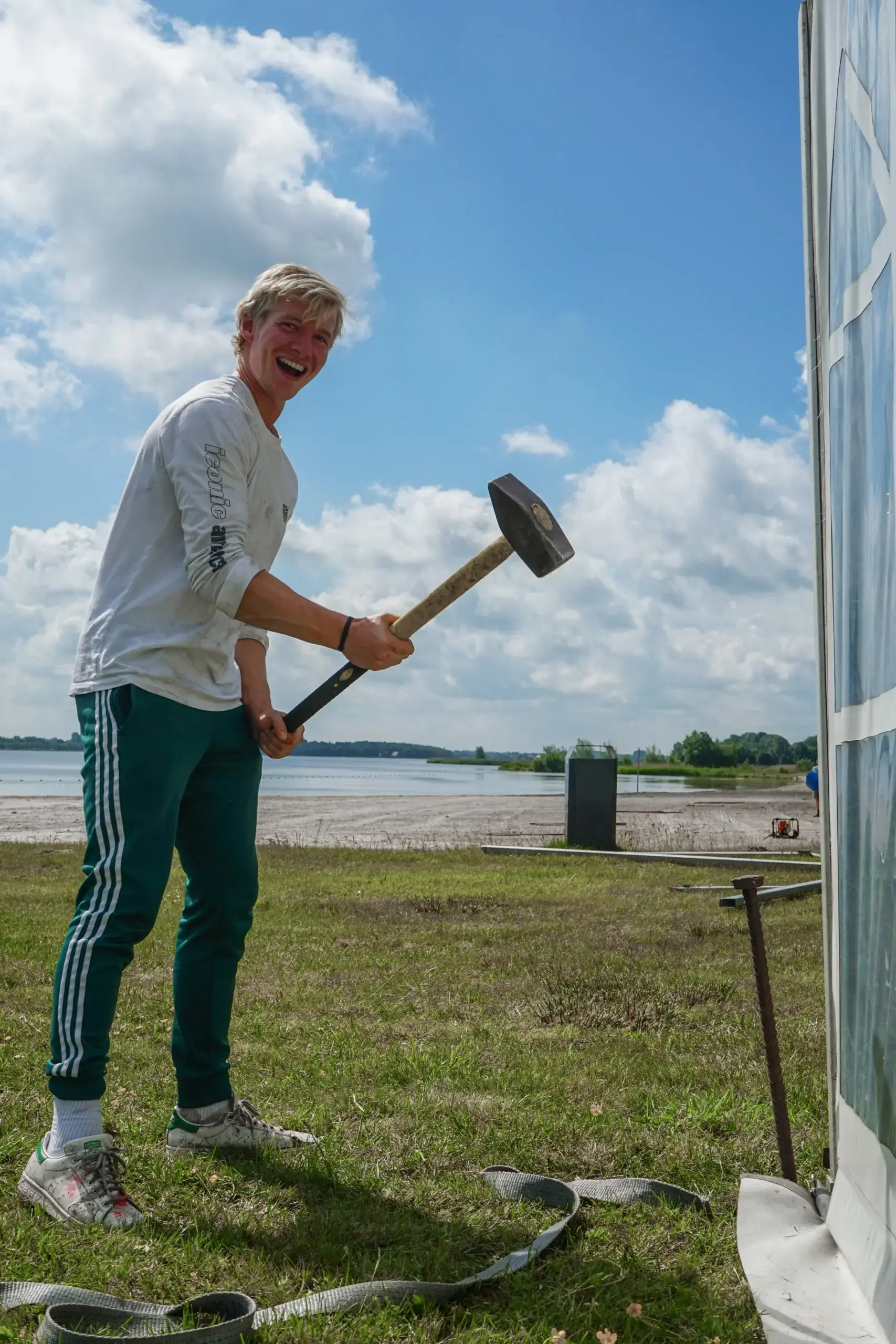 Aan het werk in de bouw